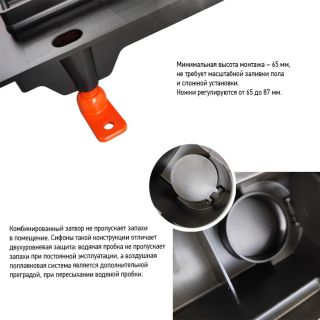 Душевой лоток Paini Klasik CH750KC2 монтаж к стене 75см чёрный матовый